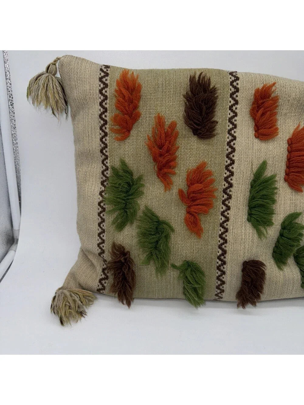 traditional kilim Style pillow boho decor vintage style 17” X 13”